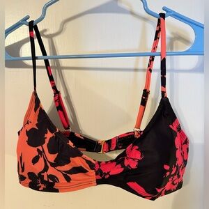 Vibrant Floral Bikini Top